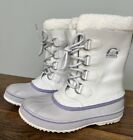 Sorrel 1964 PAC Winter Boots White Purple Waterproof Snow Women’s Size 7