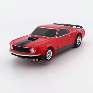 AFX '70 Mustang Mach 1 428 CobraJet, Red, Set Car Shootout Set, Mega G+, HTF