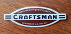 Craftsman Tool Logo Vintage Style Old-School Sears Tool Box Vinyl Sticker 3.9