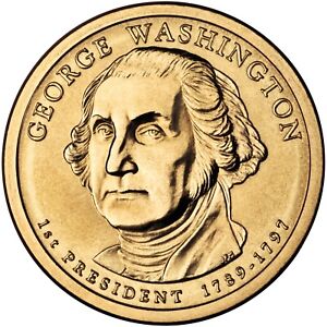 2007 D George Washington Presidential Dollar. Uncirculated From US Mint roll.