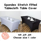 2pcs Spandex 4ft ,6ft ,8ft  Stretch Fitted Tablecloth Table Cover Wedding Event