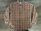 Carhartt Button Down Flannel Size L Brown One Chest Pocket