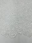 White Guipure Lace Fabric Floral Bridal Lace Guipure Wedding Dress by the Yard