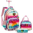 School Kids Rolling Backpack For Girls With Wheels Trolley Wheeled Backpack