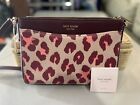 Kate Spade Margaux Crossbody  Pink And Burgundy  Leopard