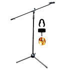 5Core Microphone Stand 360° Rotating Mic Clip Boom Arm Foldable Tripod Holder