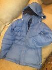 Patagonia Women’s Goose Down Hooded Recco Ski Puffer Jacket Parka Blue XS