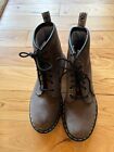 Doc Martens Brand New Gray Suede Combat Boots, Size 9 Womens