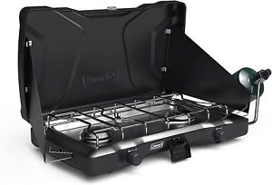 Triton 2-Burner Portable Propane Stove/Grill with Adjustable Burners 22,000 Btus