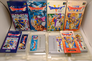 Dragon Quest 1 2 3 5 6 I II III V VI lot Super Famicom Japan Box *US Seller*