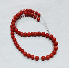 Natural Red Coral Gemstone Beads-Mediterranean Italian Red Coral Sea Loose Beads