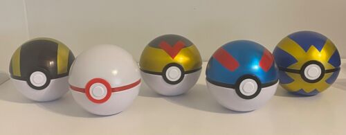 Pokemon pokeball tin set of 5 -EMPTY!!- Ulta, Premier, Level, Great & Quick Ball