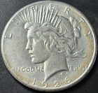 New Listing1926 $1 Peace Silver Dollar. Nice AU/UNC Details, Cleaned