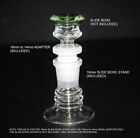 SLIDE BOWL STAND 18mm male w/ ADAPTER for 14mm male Tobacco SLIDE BOWLS