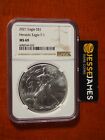 2021 $1 AMERICAN SILVER EAGLE NGC MS69 CLASSIC BROWN LABEL TYPE 1