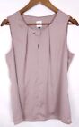 CAbi #3603 Button Keyhole Tank Sleeveless Blouse Fawn Blush Color - Size Small