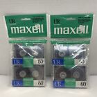 Maxell UR 60 Blank Audio Cassette Tapes 2x 2 Pack Normal Bias 60 Minutes New