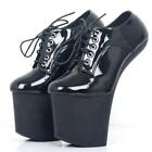20cm High Hoof Heelless Sexy Platform EUR36-46 Drag Queen Cross Dresser Shoes
