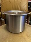 Vintage Vollrath Large Stainless Steel Stock Pot with Lid USA 12 Qt