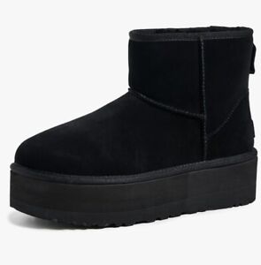 UGG Classic Mini Platform Women's Boot, Size 5 - Black Authentic