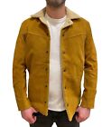 Levi's Men's Genuine Suede Sherpa Trucker Jacket - XS (Made in Italy)
