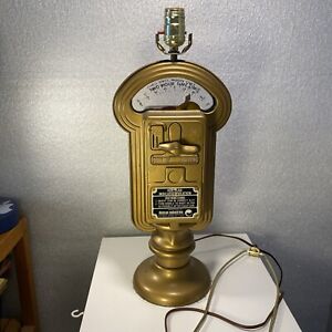Vintage Duncan Miller Parking Meter Lamp Modification Gold Heavy Duty USA (READ)