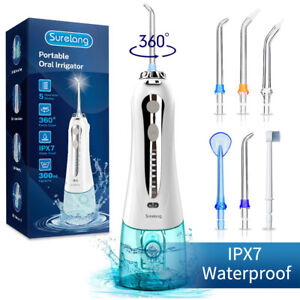 Waterpik Cordless Water Flosser Dental Oral Irrigator Teeth Cleaner Floss 6 Tips