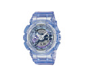 Casio G-Shock Analog Digital Transparent Blue Dial Women's Watch GMAS110VW-6A