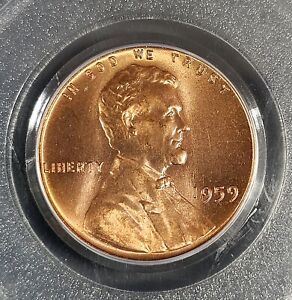 1959 Lincoln Cent PCGS MS66RD 1C Slab