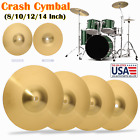 8/10/12/14 inch Brass Crash Cymbal Hi Hat Splash Cymbals for Jazz Drum Set J0B6