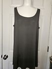 Eileen Fisher Womens Gray Silk Tank Top Size Large