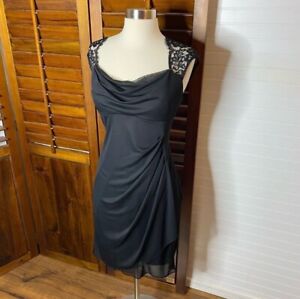 Cache Vintage Runch Lace Black Dress​ Size 6