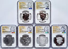 New Listing6 coin set 2023 morgan peace silver dollars ngc ms70 and ms70 FR pf70UC FR rp 70