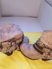 DAISY FUENTES ANKLE STUDDED WESTERN BOOTS SIZE ( 9 W )