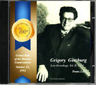 GRIGORY GINZBURG piano Franz Liszt - Live recordings Vol.II (1) CD NEW SEALED