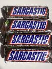 SNICKERS CANDY BARS NOVELTY ONLY “SARCASTIC”  WRAPPER FOUR PACK!