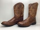 MENS JUSTIN COWBOY BROWN BOOTS SIZE 10.5 EE
