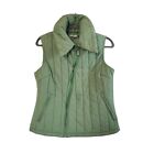 Cutter & Buck Quilted Green Full Zip Warm Winter Puffer Vest, Women's Medium