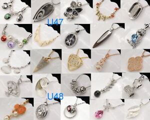 Wholesale 60 PCS RESALE amazon girl necklaces mix lot crystal choker pendant S51