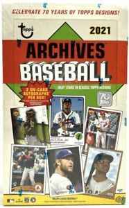 Topps 2021 Archives Baseball Trading Card Hobby Box - 192 Count