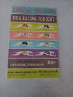 Greyhound Miami Beach Racing Program May 25, 1962
