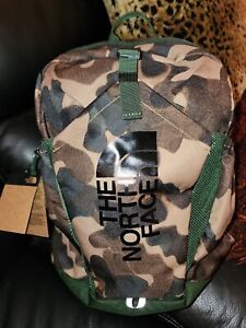 THE NORTH FACE Y MINI RECON Utility Camo Olive Army Green Backpack NWT Rare!