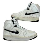 Vintage 90s Nike White & Black Command Flight Force 1992 High Top Sneakers Sz 11