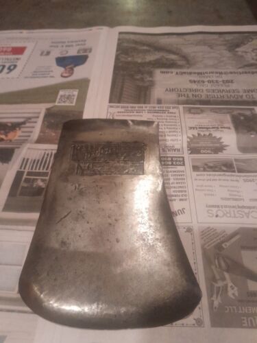 Vintage Kelly Register 3 Pound 14 Ounce 5 Inch Blade Axe Head