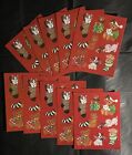 Vintage - 10 Pack Animal/Christmas Themed Sticker Sheets - Cats, Dog and Bears