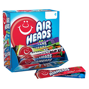 Airheads Candy Bars, Chewy Full Size Fruit Taffy Gifts Holiday, Variety Bulk Box