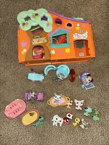 Littlest Pet Shop Tree House Lot Of Pets And Accessories 2007 13 Pets