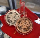 LOT OF 10 X 1 oz Silver & 1 oz Copper Year Of The Dragon Chinese Lunar Calendar