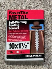 Hillman Fas-n-Tite Metal Self-Piercing Roofing Screws RED Exterior (10 x 1-1/2
