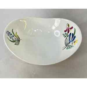 HALLCRAFT Eva Zeisel Bouquet 5-7/8 inch Fruit Bowl Vintage 1950s Trinket Dish